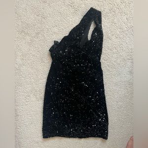 Black sequin dress